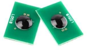 QWsdR Puce de Tambour de Remplacement 45456301, 2 pièces, Compatible avec Okidata MPS5501 MPS5502 MPS4900, réinitialisation 72K WW, puces d'unité d'imagerie Noire