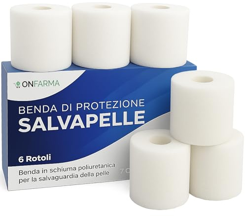 ONFARMA 12 Bende SALVAPELLE Sport Tape cm 7x27,5 mt Bendaggio Salva Pelle