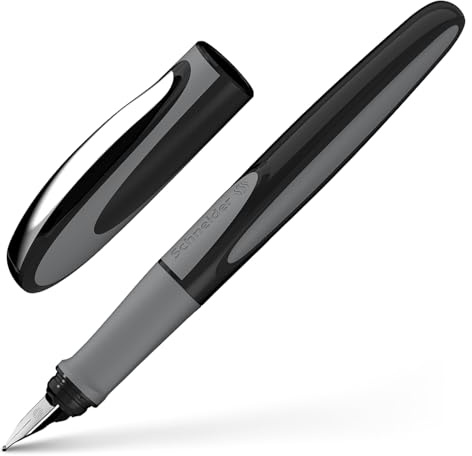 Schneider 168407 Ray Füller (Linkshänder, inkl. Standard Tintenpatrone Königsblau) onyx