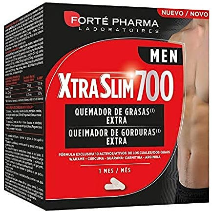 Quemador de Grasas Extra con Acción Muscular XTRASLIM 700 MEN, 120 Cápsulas - Forté Pharma