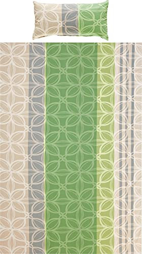 Erwin Müller Bettwäsche, Bettgarnitur Seersucker 100% Baumwolle - bügelfrei, mit praktischem Reißverschluss, temperaturausgleichend