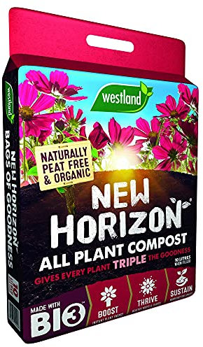 Westland Horticulture New Horizon 10500039 Sac de compost biologique sans tourbe 10 l