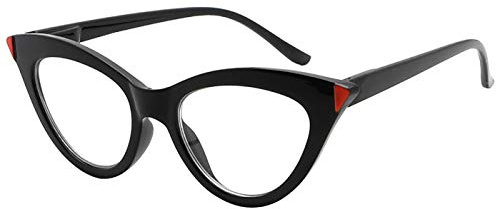 eyekepper Cat-eye damläsglasögon läsglasögon, svart, 3.00