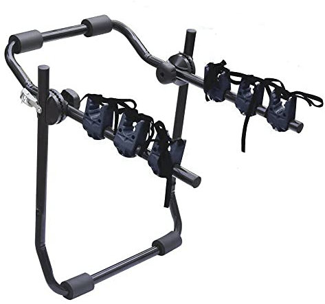 Portabici Posteriore UNIVERSALE per Auto capacità 3 Biciclette o Mountain Bike 40 kg Pieghevole in Acciaio