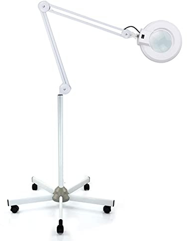 Acesunny Lupplampa Kosmetika-skönhetssalon med LED-lupplampa, 5 dioptrier, 22 W, stativ