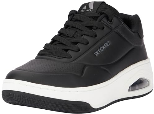 Skechers Men's Uno Court Low-Post Trainers, Black, 9 UK
