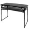 AKTIVE Mesa Plegable, Negro, 120 x 60 x 60/70 cm, Altura Ajustable, Topes Antideslizantes, Soporta 30 kg, Asa Mano Transporte, Incluye Red Auxiliar Desmontable, Playa, Jardín (63089)