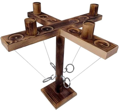 Aililong Ring Toss Spiel für Erwachsene – 4-Spieler-Kampfspiel, interaktives Ringwurfspiel, Trinkspiel Ringe Haken, Tisch Spiele für Erwachsene, Sauf Spiel mit Bestrafungen.