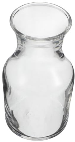 Alipis Carafe Di Vetro Trasparente Mini Per Vino Decanter Piccolo Con Bocca Piatta Facile Da Versare e Pulire Versatile Per Vini Bianchi Riso e Prugna Design Elegante e Resistente Per Cas