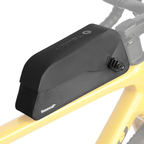 Rhinowalk övre rörväska – vattentät ramväska med magnetlås (1,3 l) | med magnetlås för vägcykel mountainbike