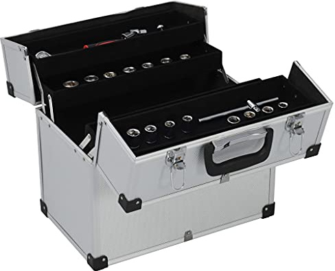 Valigetta per Attrezzi 38x22,5x34 cm Argento in Alluminio, Articoli di ferramenta, Accessori ferramenta, Conservazione/Ordine Attrezzi, Cassette degli Attrezzi Argento