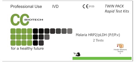 20 of. Malaria HRP2-pLDH (P.f-P.v) Antigen Rapid Test Kit. 20 Test Total