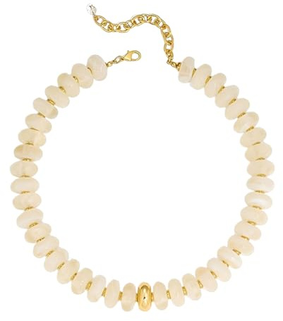 Hanaoops Collar de Cuentas para Mujer Ajustable Collar Corto Bohemia Colores Collar Joyería de Moda
