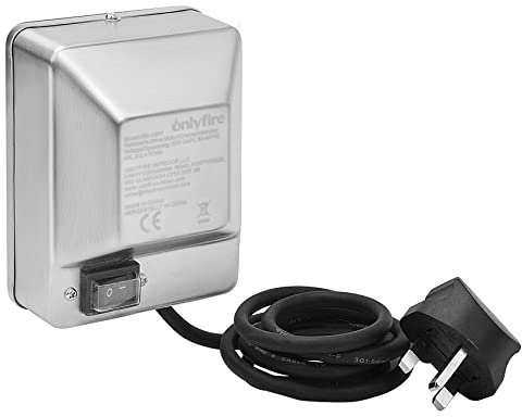 onlyfire BBQ Gas Grill Stainless Steel Rotisserie Electric Main Spit Motor, UK 3 Pins Plug