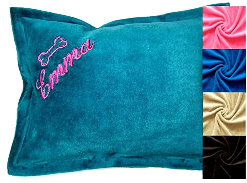 Personalisierte Hundekissen Handgefertigt bestickt 5 Farben Geschenk Hunde Kissen Baby Deco