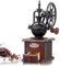 Coffee Bean Grinder,Manual Coffee Grinders,with Grind Settings & Catch Drawer, Vintage Hand Held Coffeemaker Small Burr Coffee Grinder Machine for Kitchen, Camping
