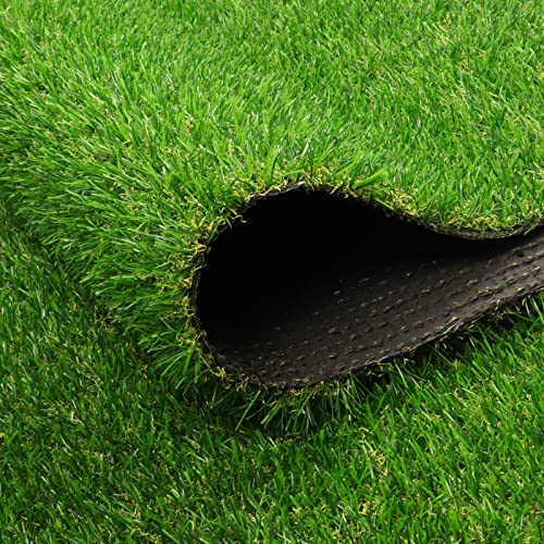FREADEM Artificial Grass Rug 4 FT x 6 FT, Artificial Turf Mat with Drainage/Rubber Backing, Fake Grass Carpet for Garden Lawn, Patio, Landscape, Balcony, 0.8 Pile Height