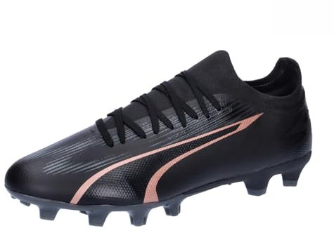 PUMA Unisex Ultra Match Fg/Ag Soccer Shoe, Black Copper Rose, 36 EU