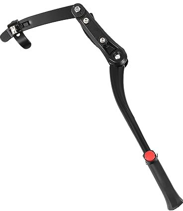 Happyyami Hinterradständer Kickstand Aluminiumlegierung Fußstütze Verstellbarer Fahrradständer für Fahrräder