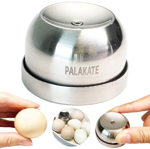 Eierpiekser, Zum besseren Schälen von hartgekochten Eiern, hochwertige eierstecher, Edelstahl in Lebensmittelqualität (3. Eierpiekser, silber)