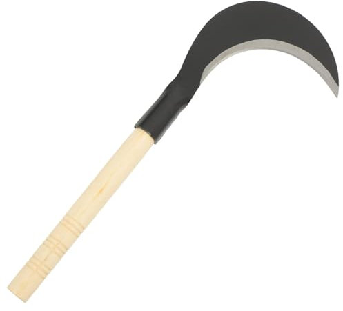 POPETPOP Guadaña De Mano Jardinería Hierba Cuchillo Acero Al Manganeso Hierba