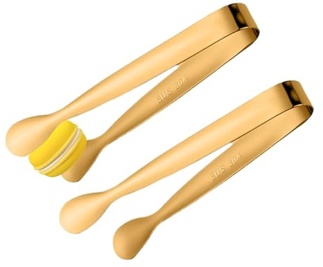 Tenazas Para Azúcar,2 Piezas De Tenazas De Acero Inoxidable Para Bar - De Servir Para Hogar - Para Rodajas De Limón Gelatina Bartender Té Panadero Restaurante Hotel Club