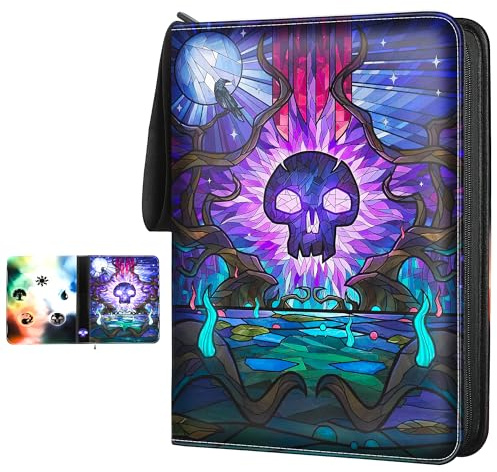 TCGUARD Album de cartes à collectionner MTG, pour 900 cartes, MTG Binder pour cartes standard, cartes à collectionner pour YGO/PTCG, cartes à jouer pour enfants, violet