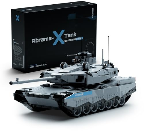 Nifeliz Set di Modellini di Carro Armato Military Abrams-X, Set di Costruzione del Carro Armato Principale dell'Esercito Moderno per Adulti da Costruire e Collezione, Modello da Esposizione per