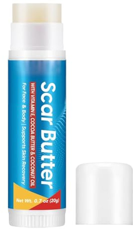 Stick Reparador Cicatrices – 20g barra de crema no pegajosa – corporal para marcas | Crema para rostro, cuerpo, mano, pierna, rodilla y cuello para hombre y mujer | Pomada sólida para cuidado
