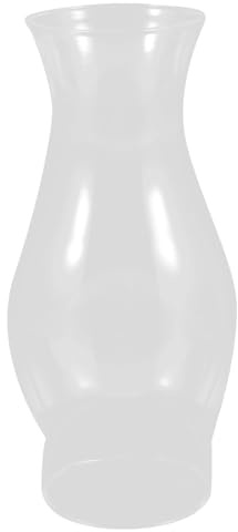 STAHAD Paralume in Vetro Trasparente per Lampada a Olio, Paralume Ricambio Piccolo Diametro 7,5 CM, Accessorio per Lampada a Cherosene Stile Antico, Resistente Alte Temperature, Uso Casa