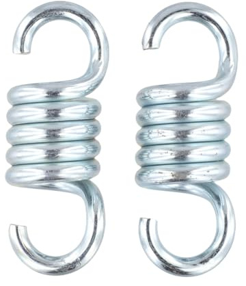 EasyByMall 2 molle a dondolo per sedie sospese, carico 650 kg, in acciaio zincato, con smorzamento delle vibrazioni, diametro 8 mm, per panche da giardino