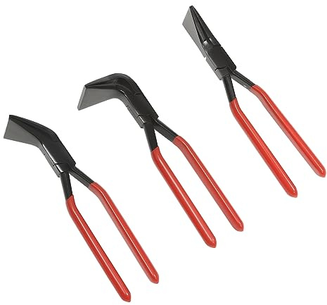 Pinza per Piegare la Lamiera 3 Pezzi Set di Pinze per Corpo Dritto 45° 90° Strumento di Piegatura Metallo per Lamiera Alluminio Acciaio, Per Auto Workshop Fai da te, Mascelle Paralleli