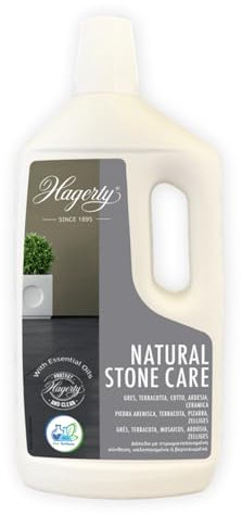 Hagerty Natural Stone Care Detergente pietra naturale 1 L I prodotto per la cura di pavimenti in pietra naturale terracotta ardesia e mattonelle-mosaico I detergente concentrato per interni & esterni