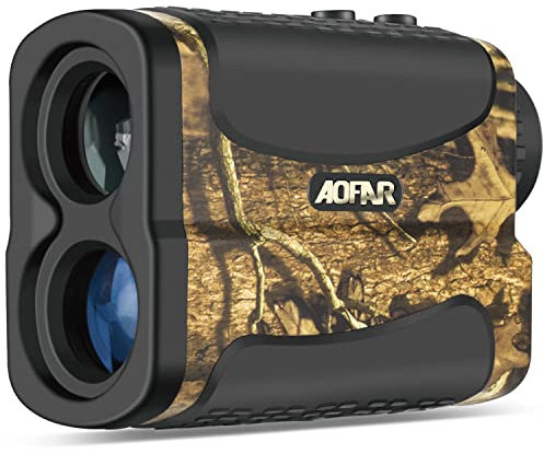 AOFAR HX-700N Laser Entfernungsmesser für Jagd & Golf, 700 Yards Reichweite, 6X Vergrößerung, Distanz- & Geschwindigkeitsmodus, IPX4 wasserdicht, inkl. Batterie & Tragetasche