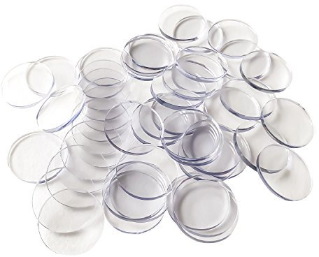 YH Poker Poker Chip Spacers - 100pcs Clear Bingo Chips Casino Style Plastic Lammers Separators Dividers, Great for Dealer Tray