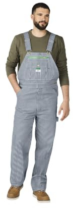 Liberty Men's Hickory Stripe Bib Overalls, Hickory Stripe, 38 32