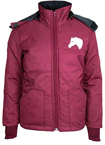 MS-Trachten Kinder Winter Reitjacke Mia maroon warm gefüttert (122/128)