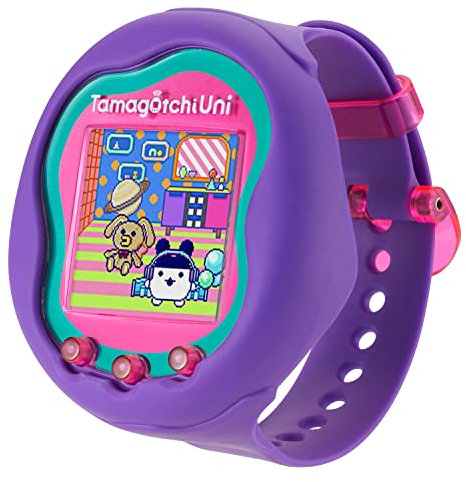 BANDAI Tamagotchi Uni Purple, Handheld, Battery Powered, 1 Player, LCD Display, Unisex Form Factor, 6 Months Battery Life