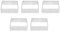 Nvanvmm Perforated Tart Ring Stainless Steel Tartlet Square Shape Mould Cake Circle French Pastry Baking Tool, 5 Pack