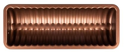 Sallys Rehrückenform 32 cm x 12,5 cm x 4,5 cm mit spezieller Antihaftbeschichtung (PFAS- und PTFE-frei, PFOA frei) - für Rehrücken oder Ciabatta, Backform