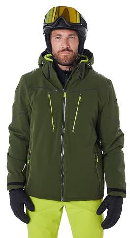 Killtec Ksw 50 Mn Ski Jckt Chaqueta de esquí/chaqueta funcional con capucha con cremallera, protección contra la nieve y ventilación en las axilas Hombre