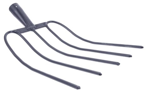 FUNOMOCYA Attrezzo Per Erba Agricola Multifunzionale Strumento Da Giardinaggio Per Letame Domestico Resistente Alla Ruggine Design Portatile Per Prati e Terreni Rurali