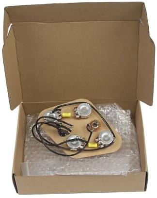 Gitarr Ledningssele Set SG Elgitarr Förkopplad Kablage 2T2V 3 Vägs Vippströmbrytare