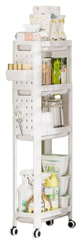 Genérico Utilitario Rodante - Estante De Almacenamiento De Alimentos De Varios Niveles, Organizador De Cocina Móvil | Rodante Compacto De Diseño Moderno De Larga Duración con Contenedores para BALC