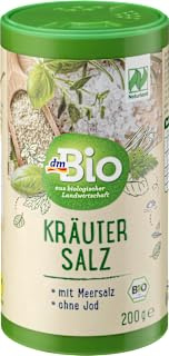 Örtsalt, jodfritt, 200 g - DM-märke Tyskland - kompatibelt med dmbio Kräutersalz, ohne Jod, 200 g