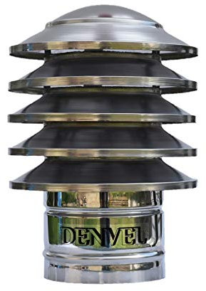 Accesorio de láminas de acero inoxidable para chimenea, chimenea, chimenea, chimenea, accesorio de aire, cubierta de láminas (150 mm)