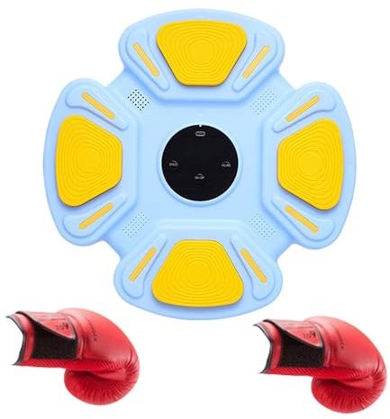 Music Boxing Machine, Boxing Game, Interactive Smart Punching Trainer with Boxing Gloves, Boxing Target for Workout and Punching Practice, Fun Punching Trainer for Adults and Kids