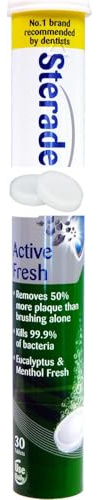 Steradent Active Fresh Denture Cleaning Tablets 30 - Daily Denture Cleaning Bundle Tablets