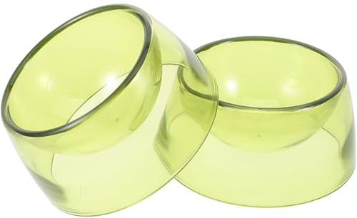 Lurrose 2 pièces Lot de Bols pour Hamster et Petits Animaux Gamelles Anti-Renversement Plastique Mangeoire Résistante pour Chinchilla et Hérisson Bol Alimentaire Stable et Facile à