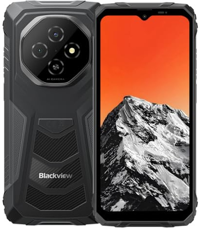 Blackview FORT 1 | Smartphone Rugged | 6,56 HD+ 90Hz | Android 15 | 18GB RAM + 256GB (fino a 2TB) | 16MP + 8MP | Batteria 10000mAh | IP68/IP69K | NFC | Dual SIM | 2 anni di Garanzia | Nero
